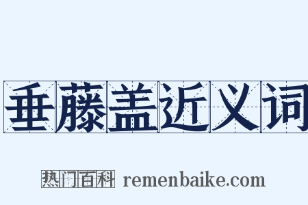 垂藤盖近义词是什么意思的图片